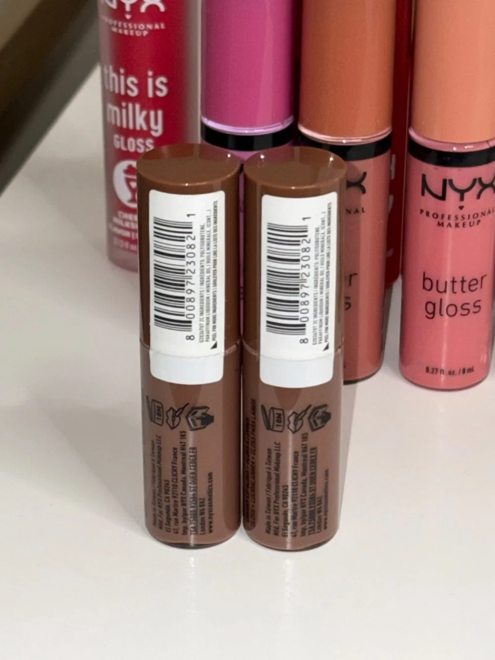 NYX Lip Bundle - Butter Gloss, Smooth Whip, Fat Oil, Sweet Cheeks, Milky Gloss